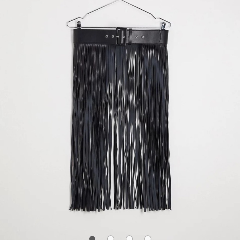 ASOS fringe black belt